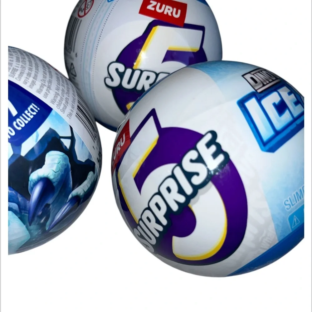 Set3-Zuru Dino Strike Ice Age Surprise Balls